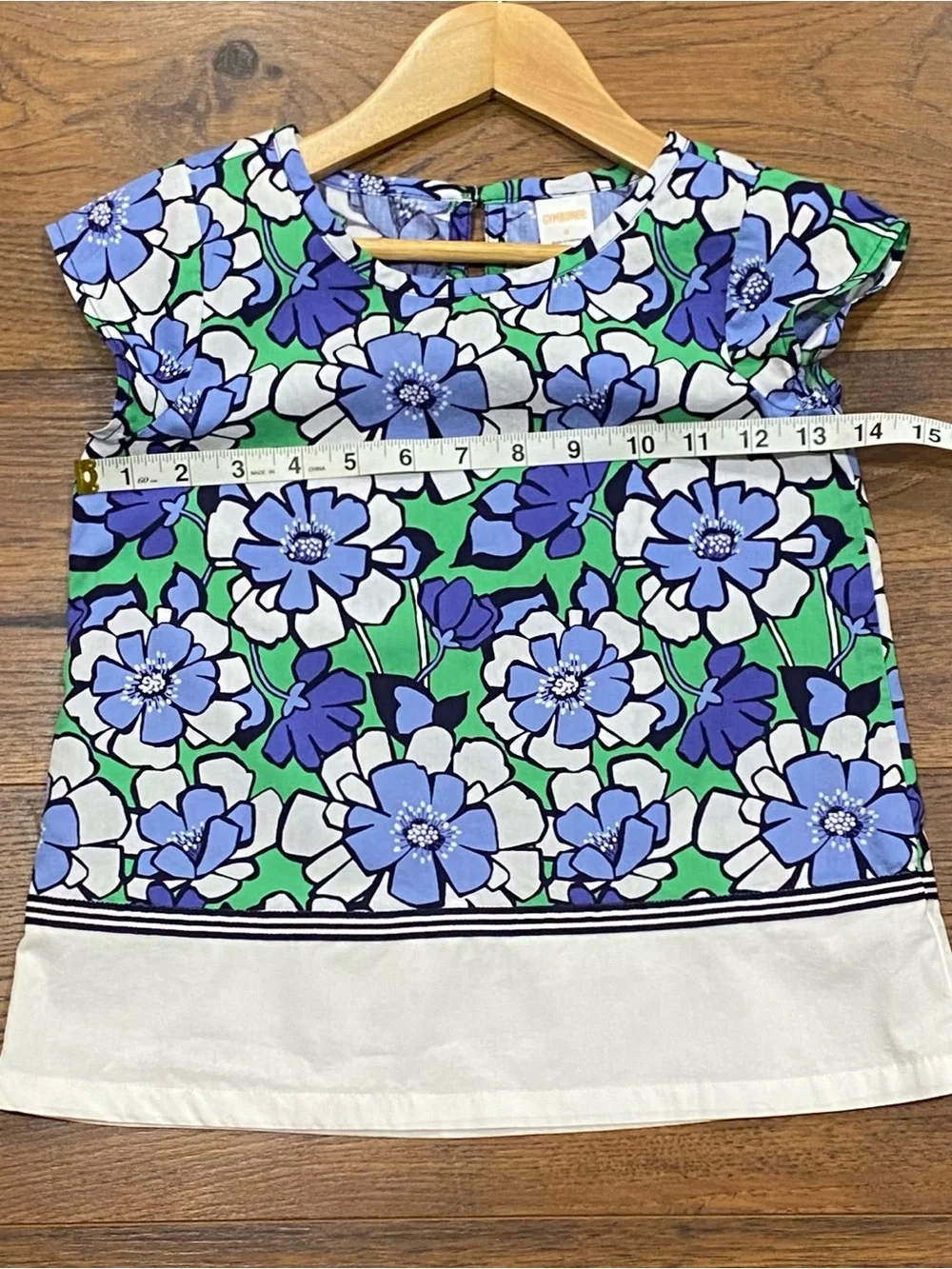Gymboree Girls ‘Spring Prep’ Blue, Green and White Floral Pant Set Size 5/6